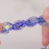 Sapphire Blaze | .925 Sterling Silver | Firework Glass Pebble Bracelet